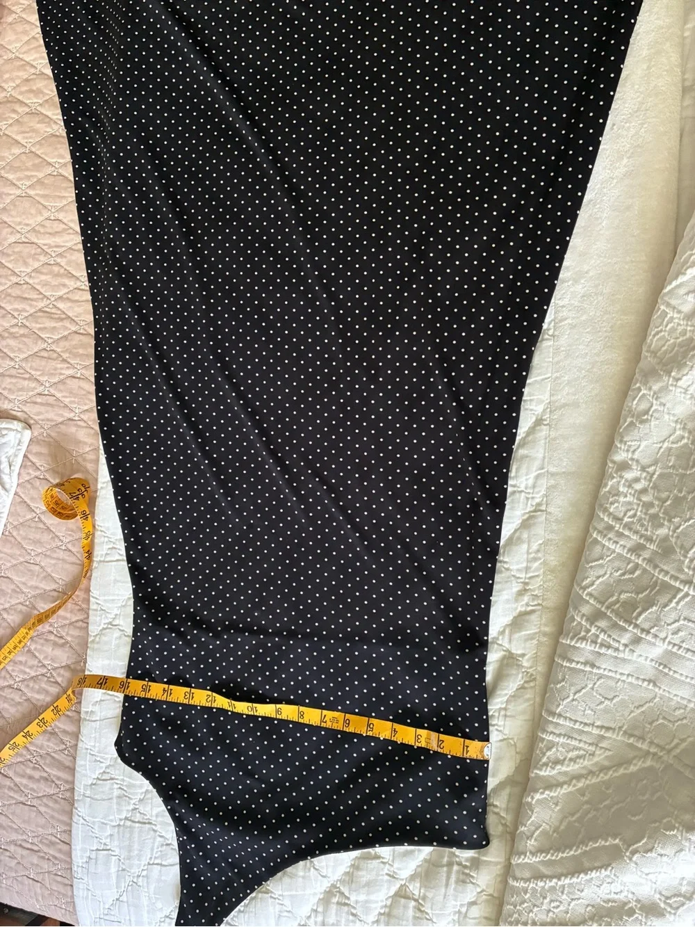 Ralph Lauren Black Dress with White Polka Dots - Picture 3 of 4